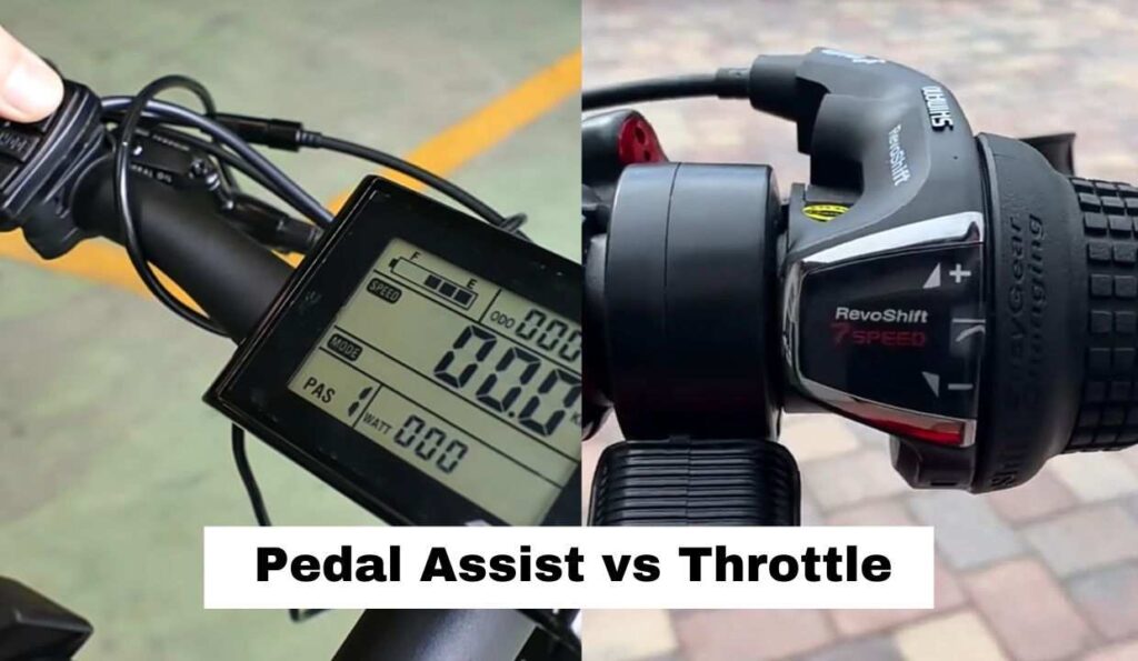 what is the difference between pedal assist vs throttle