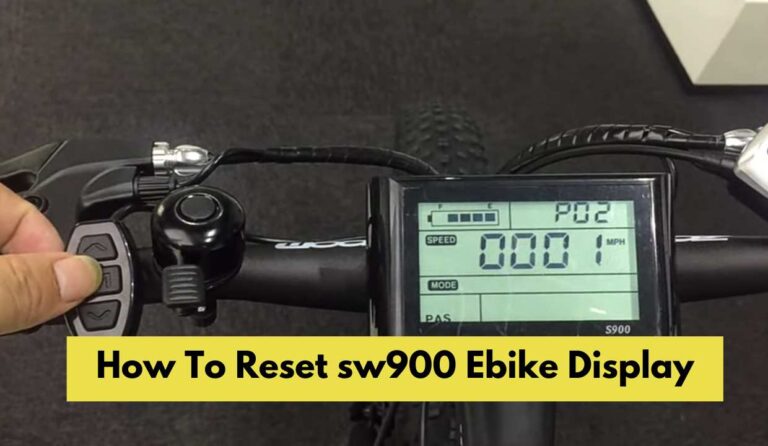 how to factory reset sw900 ebike display