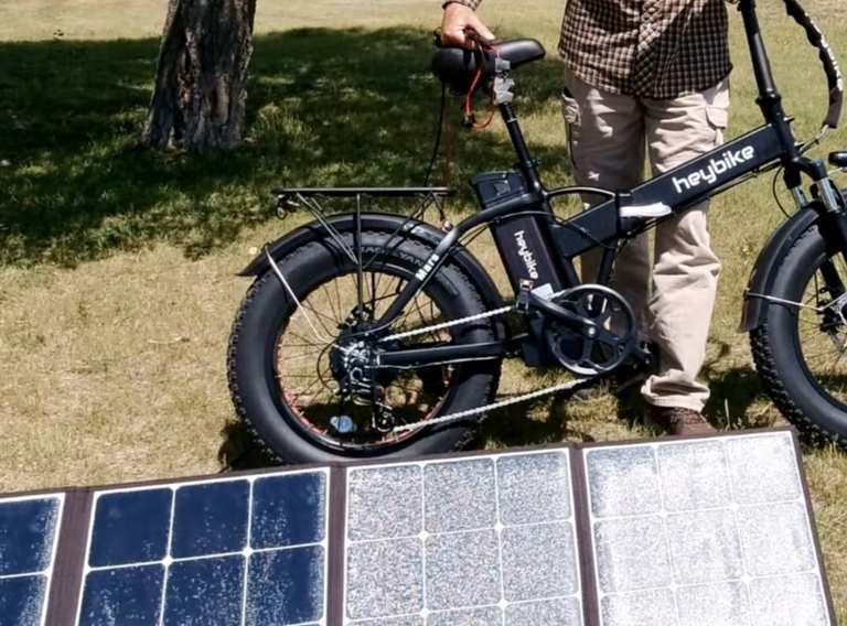 can you charge ebike battery with solar panel